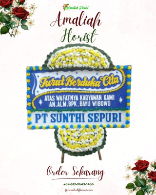 Papan Bunga Duka di Wangurer Utara